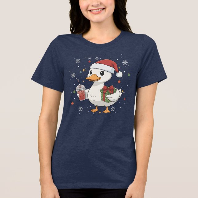 Bebida Aconchegante de Natal do Pato Fofo Presente (Frente)