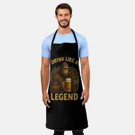 Bebida Bigfoot como um poço de CHURRASCO de legend