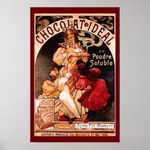 Bebida De Chocolate Quente Impressão De Anúncio 