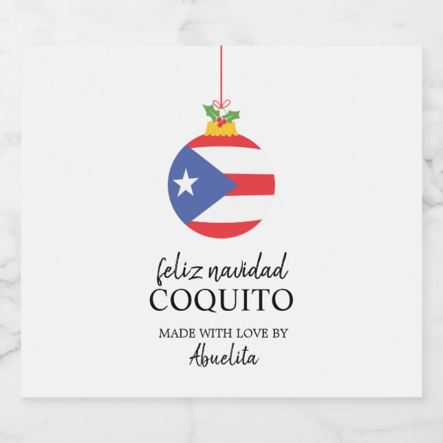 Bebida de Natal Tropical de Coquito Coquito (Rótulo Único)