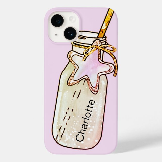 Bebida de piscina de praia frasco cor-de-rosa cor- (Verso)