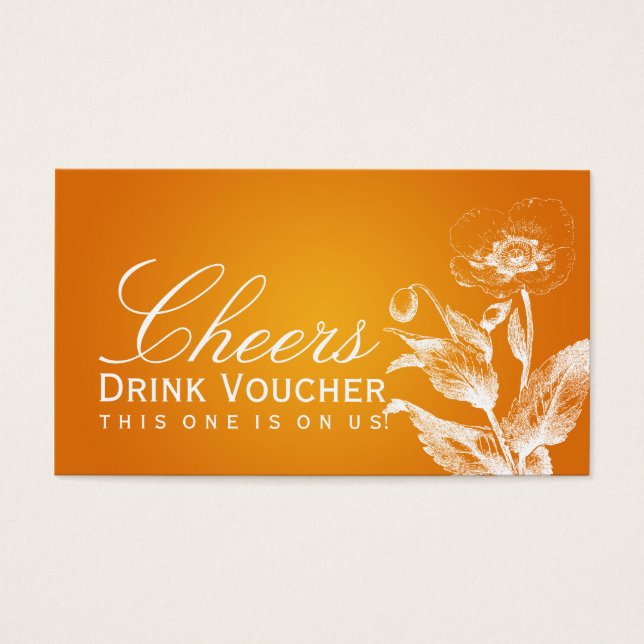 Bebida Elegante Voucher Papoeira Laranja (Frente)