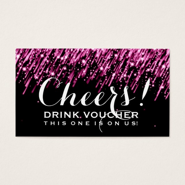 Bebida Elegante, Voucher Surgem Rosa (Frente)
