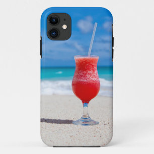 Bebida em capas de iphone da praia