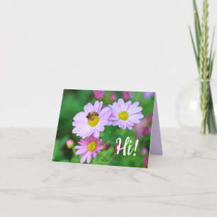 Bebida Mel na Flor Roxa Cartão de Nota Fotográfi