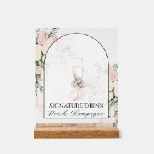 Bebida Signature Buquê Rosa Arco Bege Wistéria
