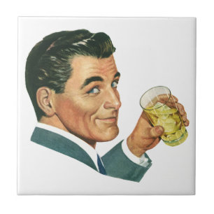 Bebidas de Coquetéis Antigos, Homem Bebendo Drinks