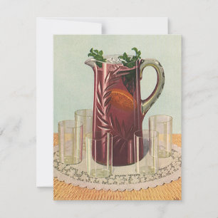 Bebidas e Drinks Vintage, Jarra de Sangria