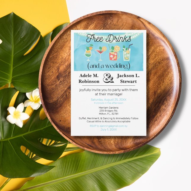 Bebidas Gratuitas (e um Convite para Casamento) (Criador carregado)