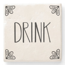 BEBIDAS - Porta copos de pedra