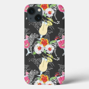 Bebidas tropicais com animais