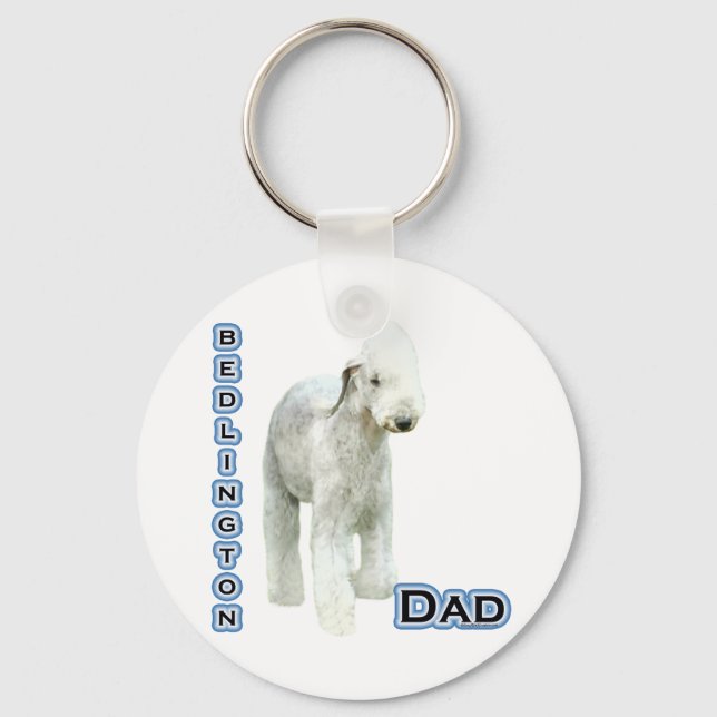 Bedlington Terrier Pai 4 - Chaveiro (Frente)