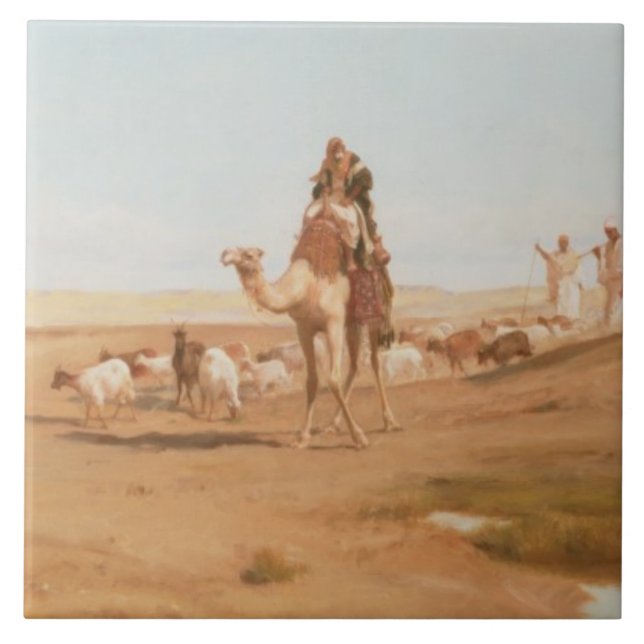 Beduíno no deserto, 1884 (óleo em canvas) (Frente)