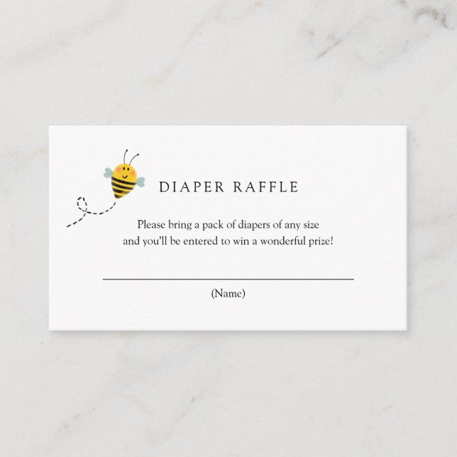 Bee Books para Cartão de Inserção de Bebê (Frente)