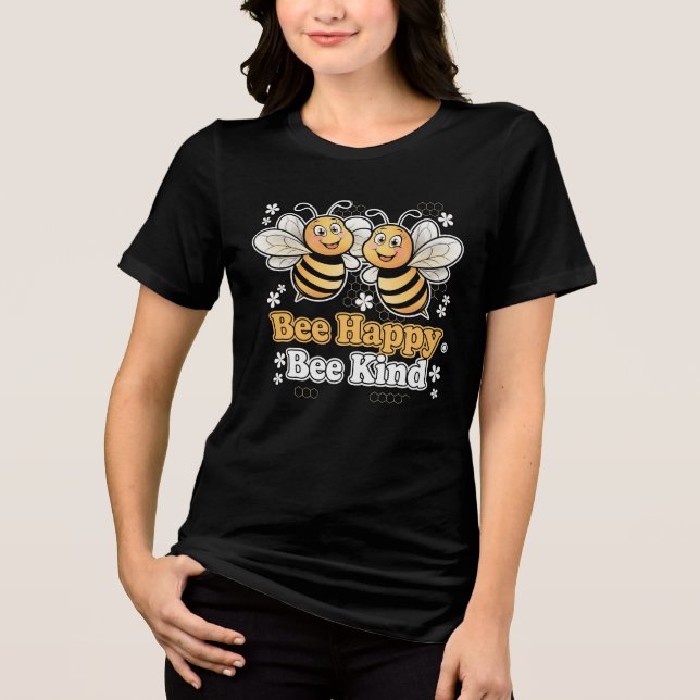 Bee Happy Bee Kind Design (Frente)