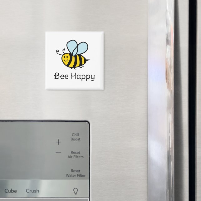 Bee Happy, imã engraçado para apicultura (In Situ (Fridge))