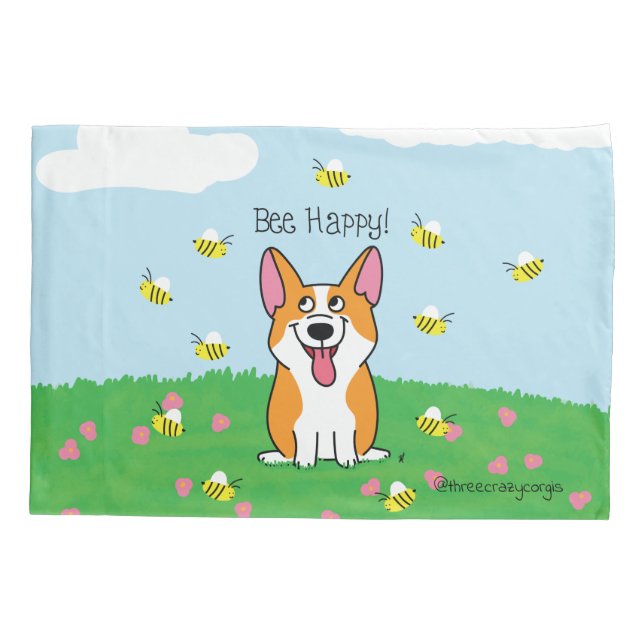 Bee Happy Pillowcase (Verso)