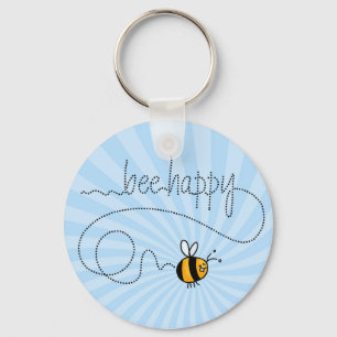 bee Happy Trail chaveiro