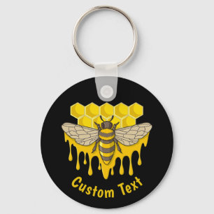 Bee Hive Honey Chaveiro
