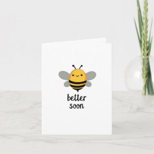Bee Melhor Logo Abelha Doente Consiga Bem Cartão
