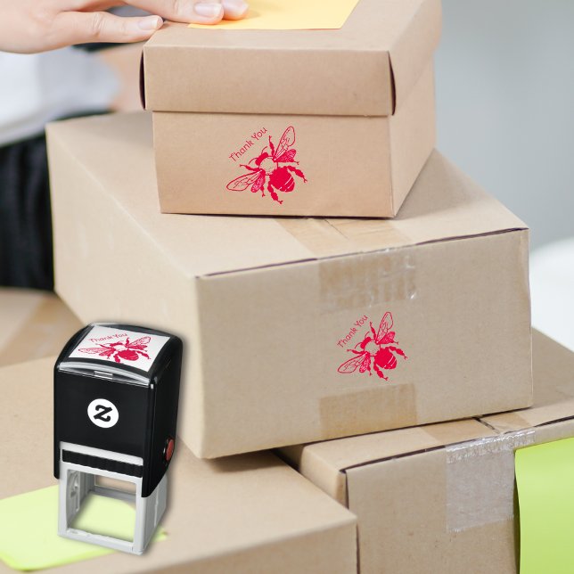 Bee Obrigado Carimbo Reutilizável (Criador carregado)