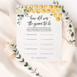 Bee Quantos anos tinha o noivo para ser um jogo de