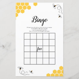 Bee Watercolor Bingo Game