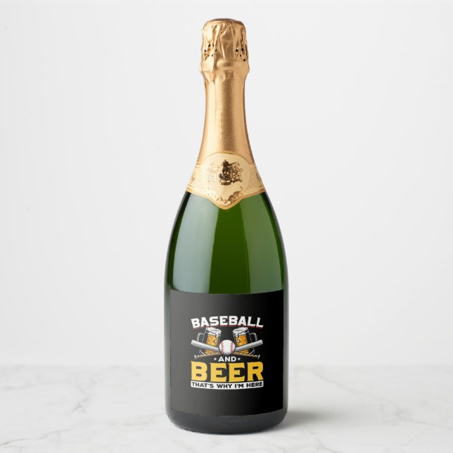Beer Drinker Baseball Beer Humor Birthday (Frente)
