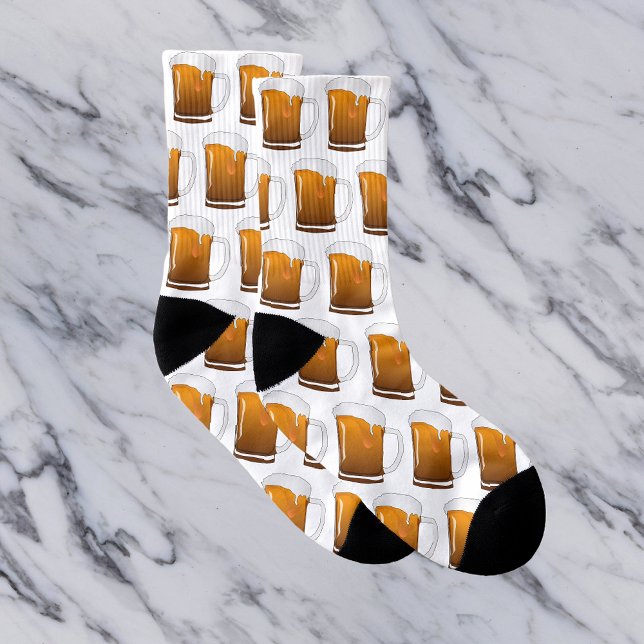 Beer Mug Diversão Meias Loucas (Criador carregado)