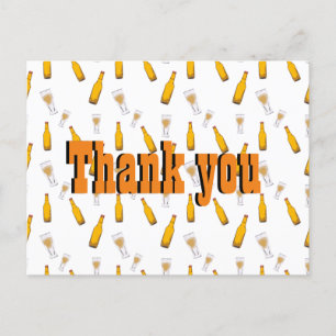 Beer party Obrigado Cartão postal