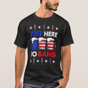 Beer Us Flag Camisetas 4 de julho Eu estou aqui pa