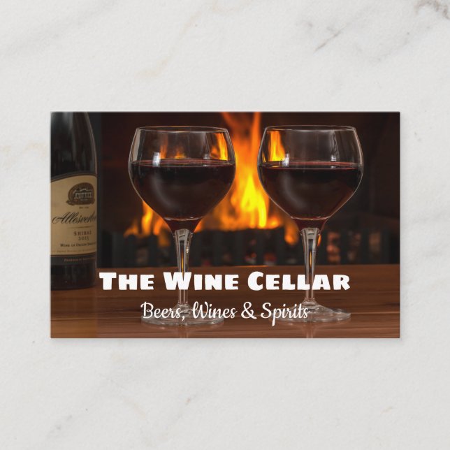 Beers Wines & Spirits Cartão de visita. (Frente)