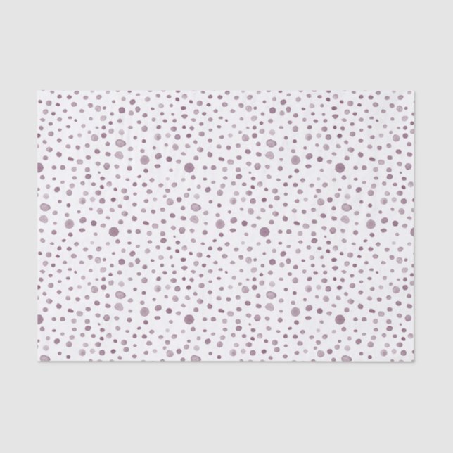 Beet Confetti Watercolor Dots Papel Tecido (Frente )