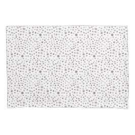 Beet Confetti Watercolor Dots Pillowcase