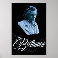 Beethoven por Moonlight 36 x 24 Poster
