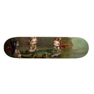 Befriending um skate feericamente gótico do jacar