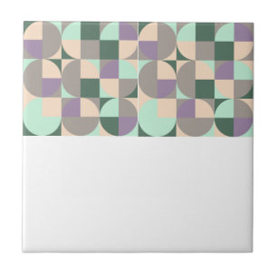 bege abstrato verde lavanda geométrico