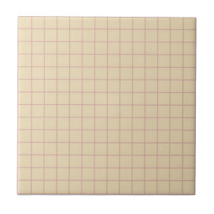 bege com retrato de padrão verificado rosa e roxo