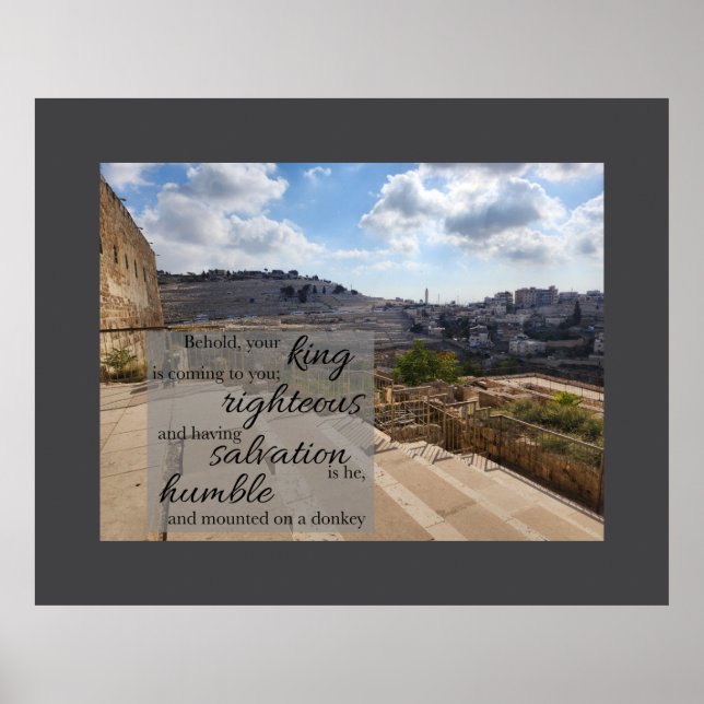 Behold your King Poster (Frente)