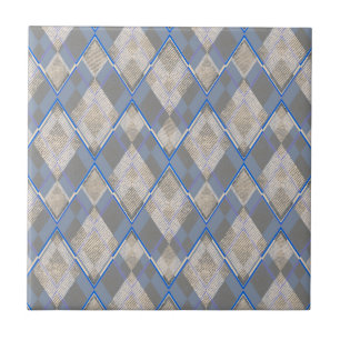 Beige de cinza em forma de diamante clássico