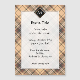 Beige e Brown Tartan