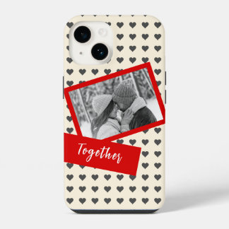Beige e Red Heart Gift Romance Casal