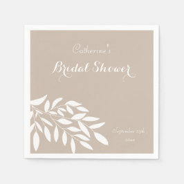 Beige mínimo de guardanapos de Chá de panela verde