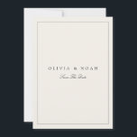 Beige Moderno e Elegante Salve O Cartão De Casamen<br><div class="desc">Este elegante e minimalista beige salve o cartão de data com tipografia moderna e texto limpo para um simples e na moda beige design que você vai adorar. Adicione texto personalizado para fornecer qualquer informação adicional necessária para seus convidados. Sinta-se à vontade para me enviar mensagens com qualquer pergunta relacionada...</div>
