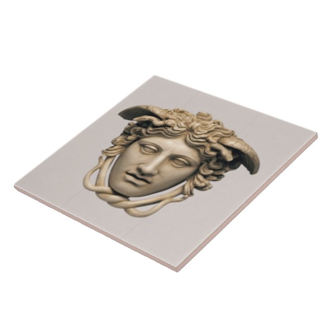 Beige Stone Medusa (Lateral)