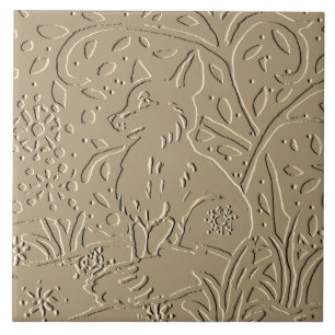 Beige Tan Fox Emboscada Foliage Winter