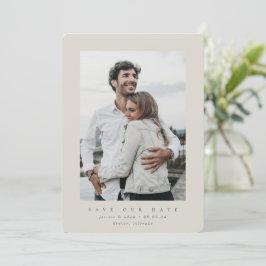 Beige Ultramínimo Economize O Anúncio De Data