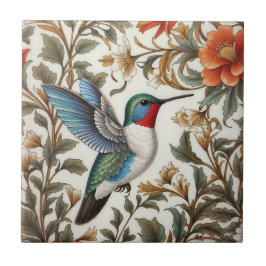 Beija-flor Voador Inspirado em William Morris