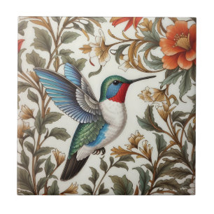Beija-flor Voador Inspirado em William Morris