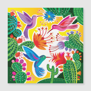 Beija-flores e Cactos Floridos